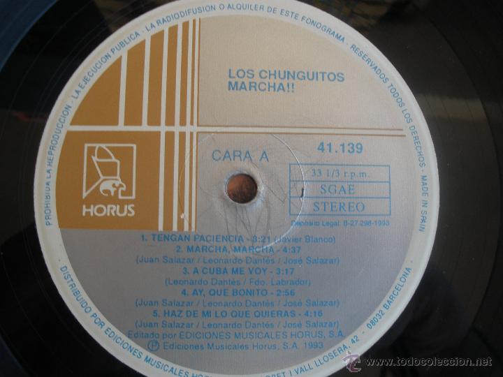 Discos de vinilo: LOS CHUNGUITOS - MARCHA - Foto 3