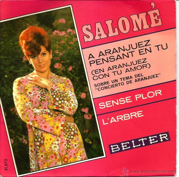 Discos de vinilo: EP SALOME : A ARANJUEZ PENSANT EN TU - Foto 1