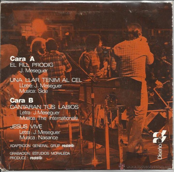 Discos de vinilo: EP RESSO : EL FILL PRODIG + 3 - Foto 2