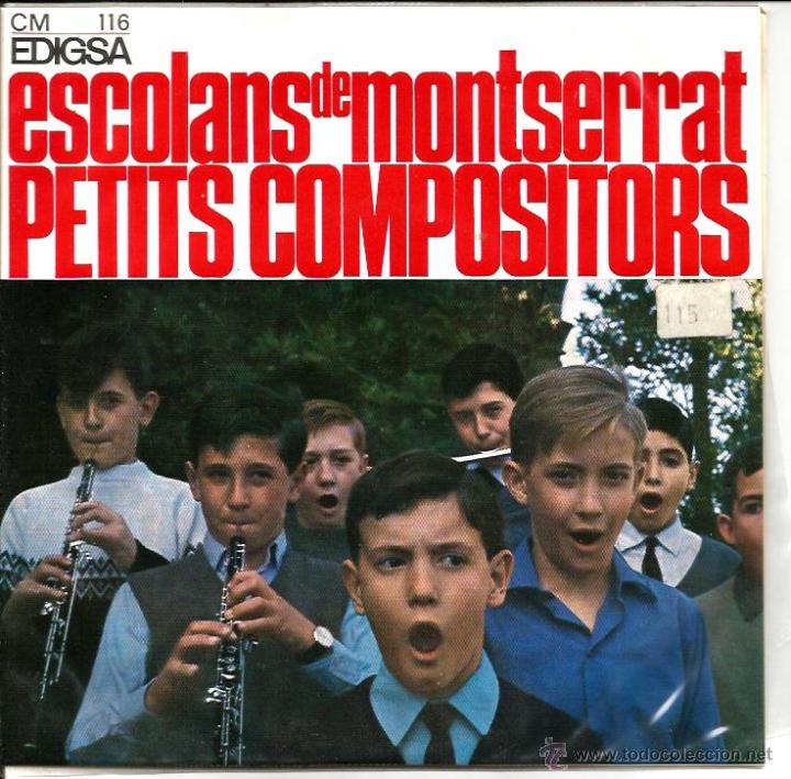 Discos de vinilo: EP ESCOLANS DE MONTSERRAT - PETITS COMPOSITORS - Foto 1