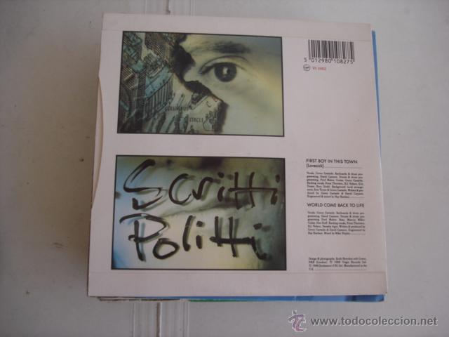 Discos de vinilo: SCRITTI POLITTI   FIRST BOY IN THIS TOWN - Foto 2