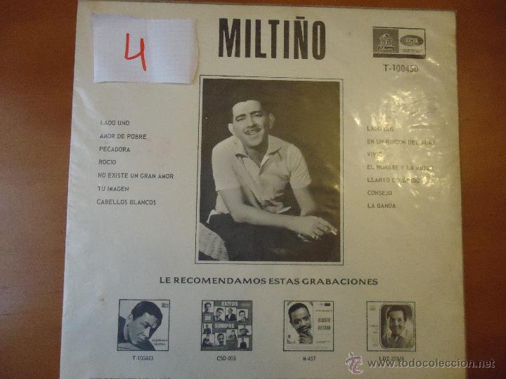 Discos de vinilo: DISCO grande VINILO RARO - MILTIÑO AMOR DE POBRE . CODISCOS INTERNCIONAL . EDITADO EN COLOMBIA - Foto 3 - 45295513