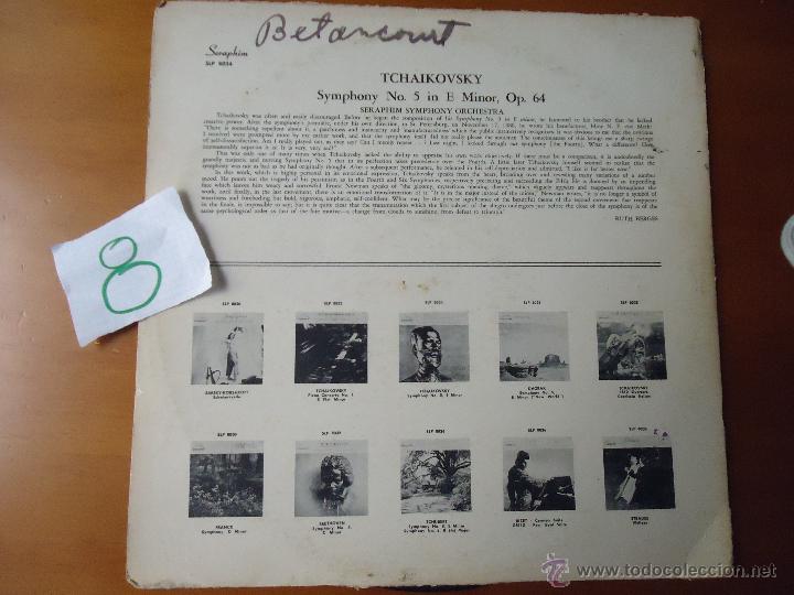 Discos de vinilo: DISCO VINILO RARO - SYMPHONY NO 5 IN E MINOR - TCHAIKOUSKY , SRAPHIM LP GREAT CLASSICAL MASTERWORKS - Foto 3