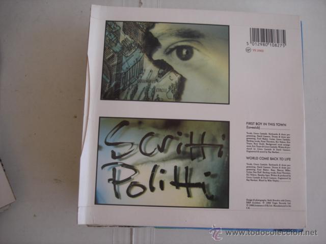 Discos de vinilo: SCRITTI POLITTI   FIRST BOY IN THIS TOWN - Foto 2