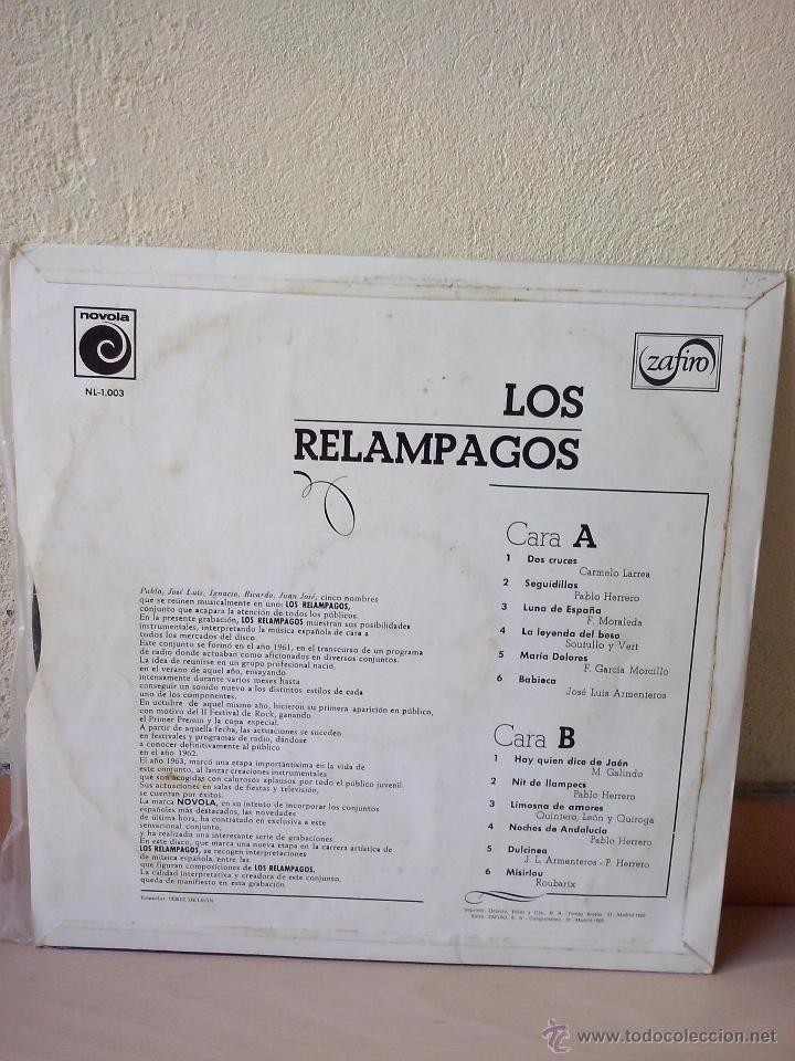 Discos de vinilo: lp los relampagos- novola 1965 - Foto 2