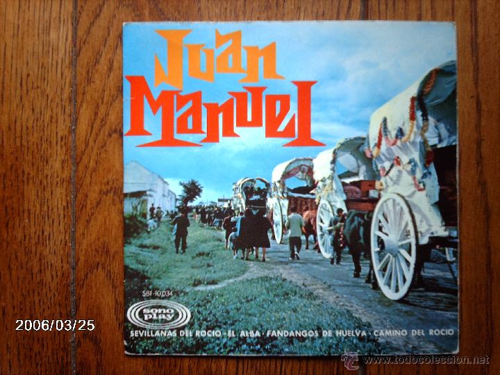Discos de vinilo: juan manuel  -  sevillanas del rocio  +  3 - Foto 1