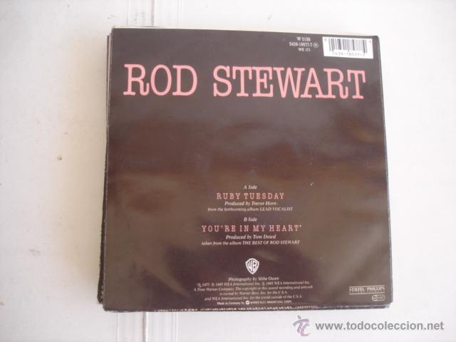 Discos de vinilo: ROD STEWART RUBY TUESDAY - Foto 2