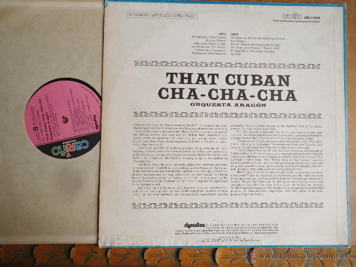 Discos de vinilo: DISCO VINILO RARO - cuban cha cha cha , cariño , reorded in cuba , dinaflex rca 1965 printed usa - Foto 2 - 45349880