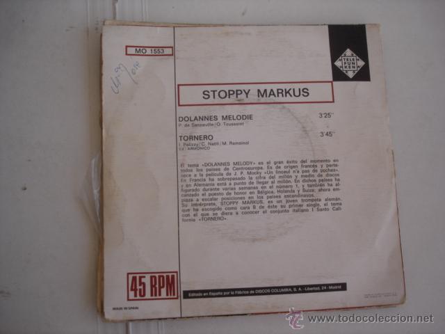 Discos de vinilo: STOPPY MARKUS   DOLANNES MELODIE / TORNERO - Foto 2