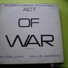 Discos de vinilo: ELTON JOHN & MILLIE JACKSON - ACT OF WAR (EXTENDED REMIX) - MAXI 1985 PEPETO