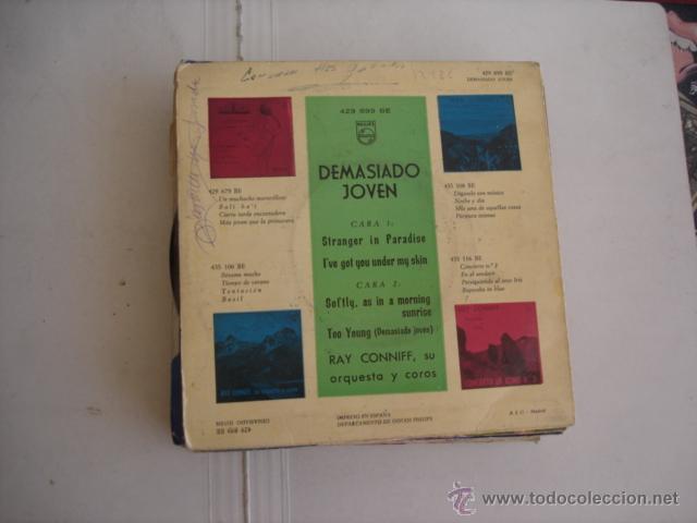Discos de vinilo: RAY CONNIFF SU ORQUESTA Y COROS DEMASIADO JOVEN - Foto 2