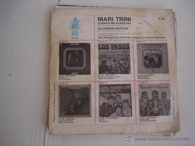 Discos de vinilo: MARI TRINI CUANDO ME ACARICIAS - Foto 2