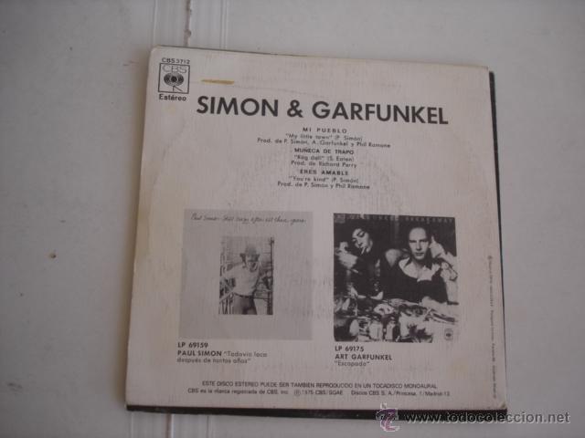 Discos de vinilo: SIMON & GARFUNKEL MI PUEBLO - Foto 2