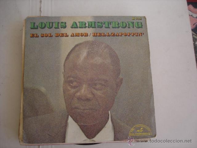 Discos de vinilo: LOUIS ARMSTRONG EL SOL DEL AMOR / HELLZAPOPPIN - Foto 1