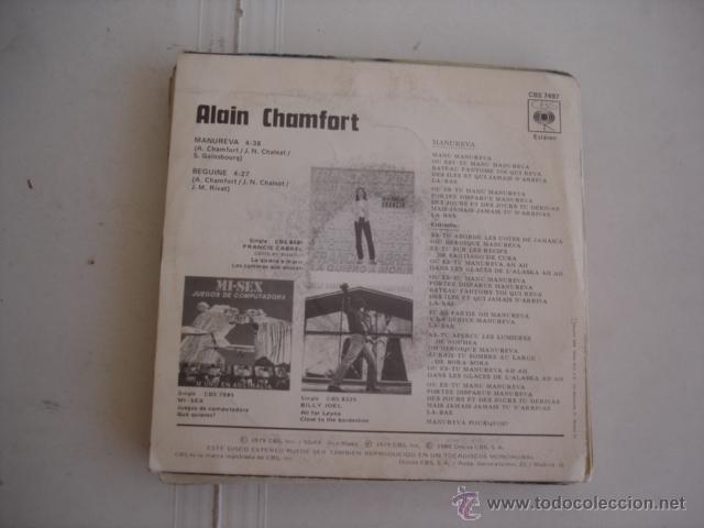 Discos de vinilo: ALAIN CHAMFORT MANUREVA - Foto 2
