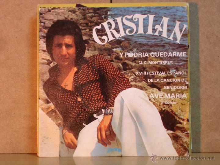 Vinyl records: Cristian - Y Podria Quedarme / Ave Maria - Zartos ZS-2072 - 1976