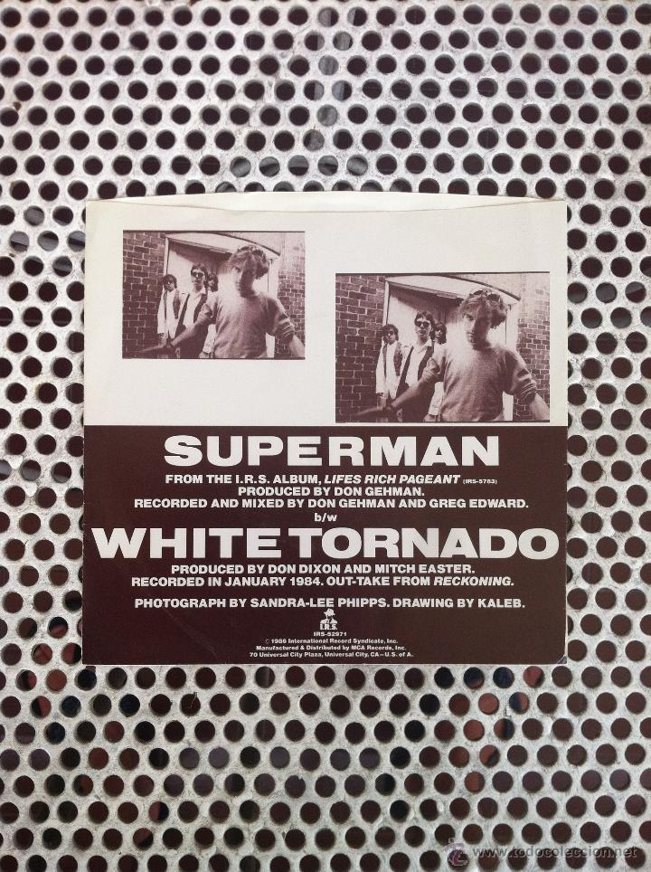 Discos de vinilo: R.E.M. REM SUPERMAN - U.S.A. - (Solo Caratula sin Disco) - Foto 2
