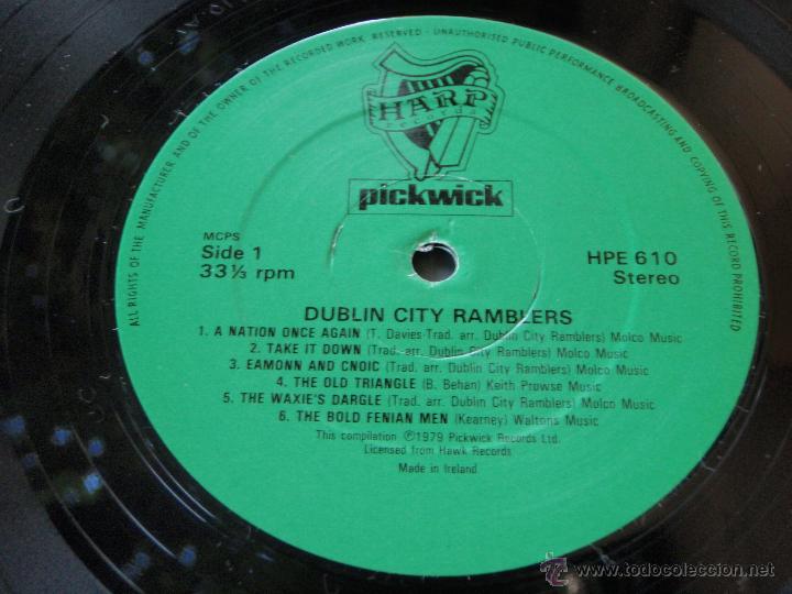 Discos de vinilo: DUBLIN CITY RAMBLERS ENGLAND LP33 PICKWICK - Foto 6
