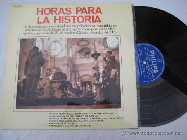 Discos de vinil: Antiguo Vinilo : HORAS PARA LA HISTORIA. 1975