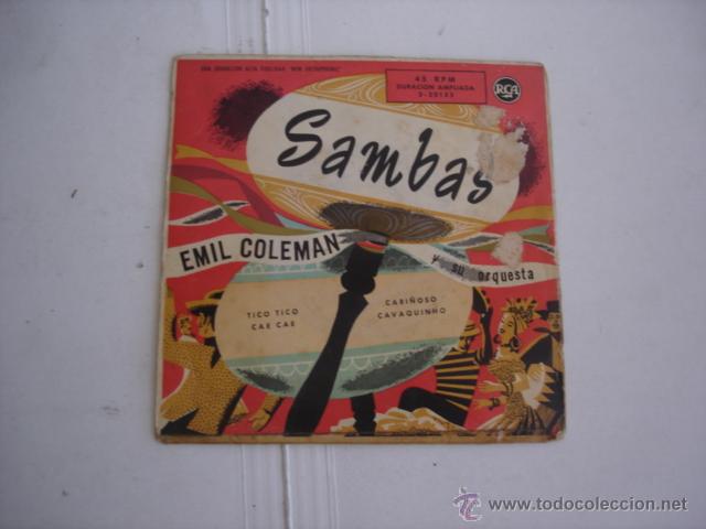 Discos de vinilo: Emil Coleman Y Su Orquesta    SAMBAS - Foto 1