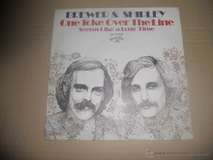 Discos de vinilo: BREWER & SHIRLEY (SN) ONE TOKE OVER THE LINE A&Ntilde;O 1971