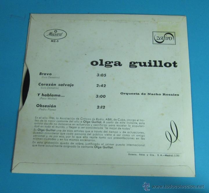 Discos de vinilo: OLGA GUILLOT. ZAFIRO - Foto 2