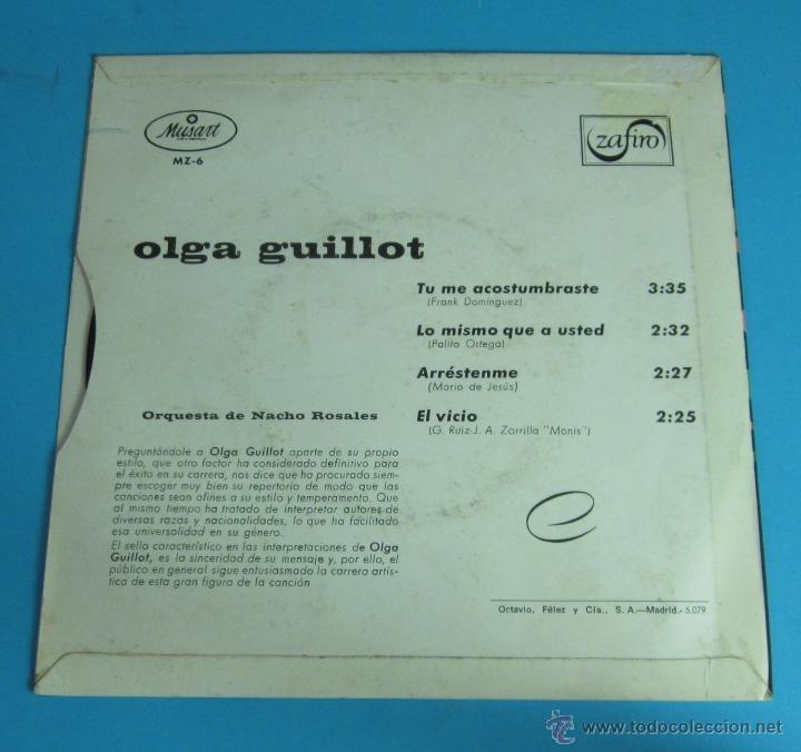 Discos de vinilo: OLGA GUILLOT. ZAFIRO - Foto 2