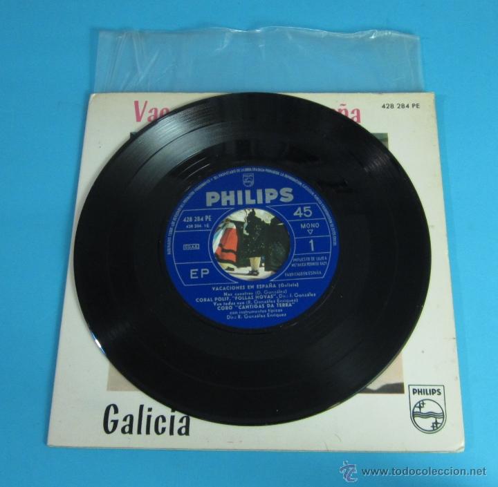 Discos de vinilo: VACACIONES EN ESPA&Ntilde;A. GALICIA. FOLKLORE - Foto 5