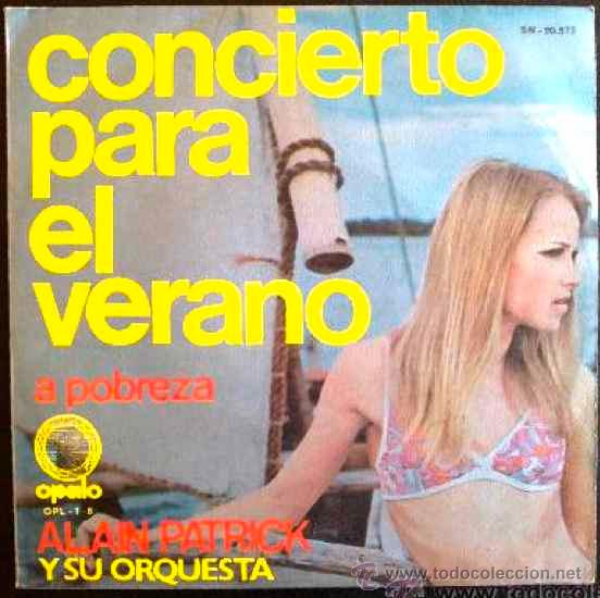 Discos de vinilo: CONCIERTO PARA EL VERANO - ALAIN PATRICK - SINGLE ESPA&Ntilde;A - Foto 1