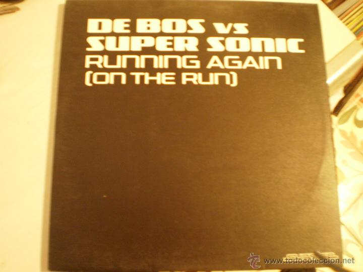 Discos de vinilo: MAXI LP. DE BOS VS SUPER SONIC. RUNNING AGAIN - Foto 1