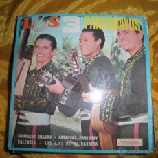 Discos de vinilo: LOS 3 PARAGUAYOS. AMANECER GUAJIRO + 3. EP. VISADISC EDICION FRANCESA