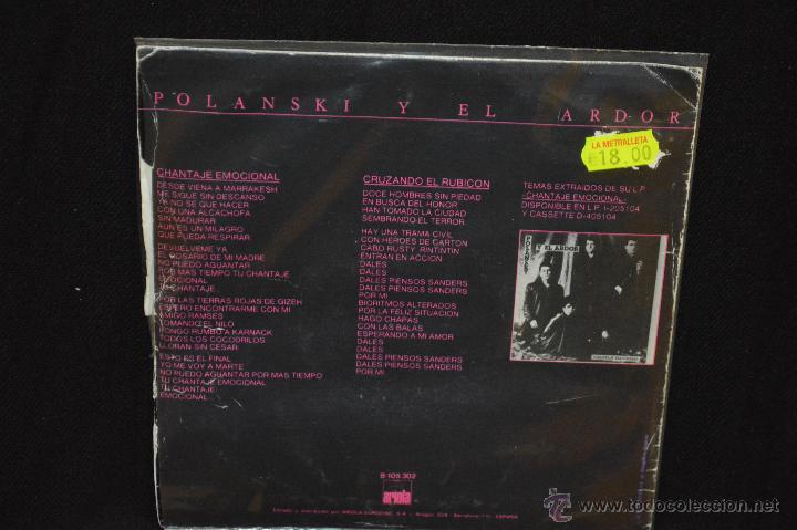 Discos de vinilo: POLANSKY Y EL ARDOR - CHANTAJE EMOCIONAL - SINGLE - Foto 2