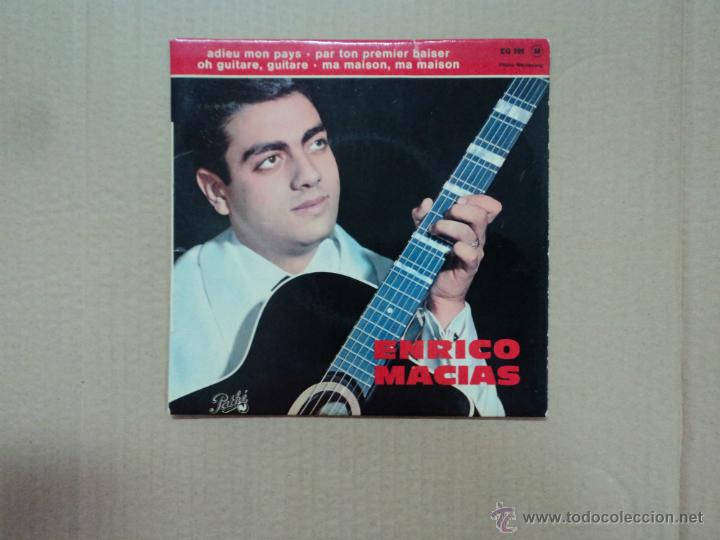 Discos de vinilo: Enrico  Macias - adieu mon pays... - Foto 1