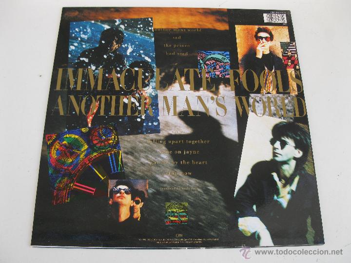 Discos de vinilo: LP - IMMACULATE FOOLS - ANOTHER MANS WORLD - CBS - A&Ntilde;O 1990. - Foto 2