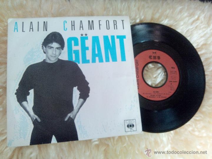 Discos de vinilo: SINGLE VINILO - ALAIN CHAMFORT - GEANT + DEMODE - Foto 1