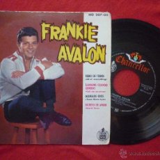 Discos de vinilo: SINGLE(EP) FRANKIE AVALON (ALL OF EVERYTHING/CALL ME ANYTIME/THEM THERE EYES/SECRET LOVE)-1961. Lote 45580906