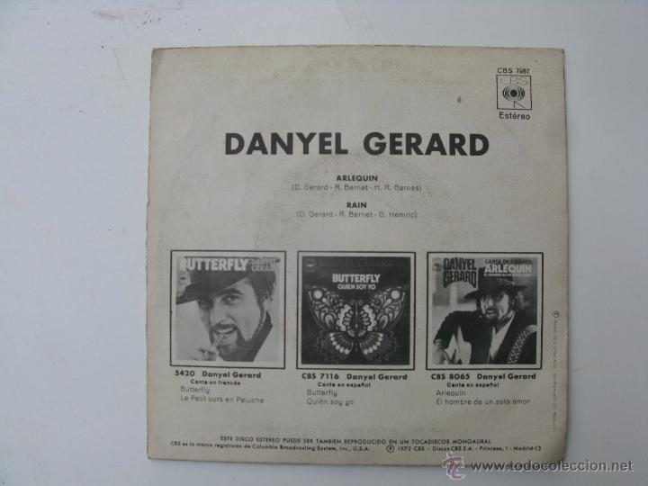 Discos de vinilo: single de danyel gerard - arlequin - Foto 2