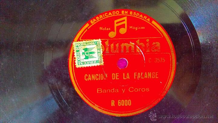 Discos de vinilo: CANCION DE LA FALANGE, DISCOS COLUMBIA - Foto 2
