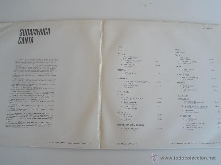 Discos de vinilo: SUDAMERICA CANTA - Foto 2