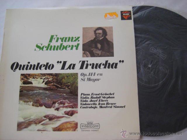 Resultado de imagen para VINILOS DISCOS,el quinteto "La trucha", de Schubert