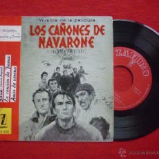 Discos de vinilo: SINGLE (EP ) B.S.O- LOS CAÑONES DE NAVARONE (JOE REISMAN, SU ORQUESTA Y COROS) ZAFIRO,1961- 4 TEMAS