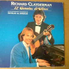 Discos de vinilo: RICHARD CLAYDERMAN- 12 SONATAS DE AMOR - 1985 - SPAIN - VG+/VG+. Lote 45622371