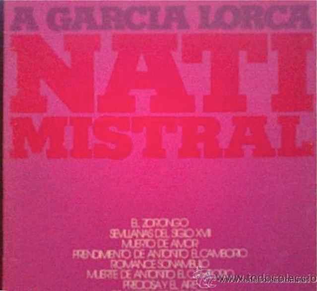 Discos de vinilo: NATI MISTRAL A GARC&Iacute;A LORCA - LP DE VINILO - Foto 1