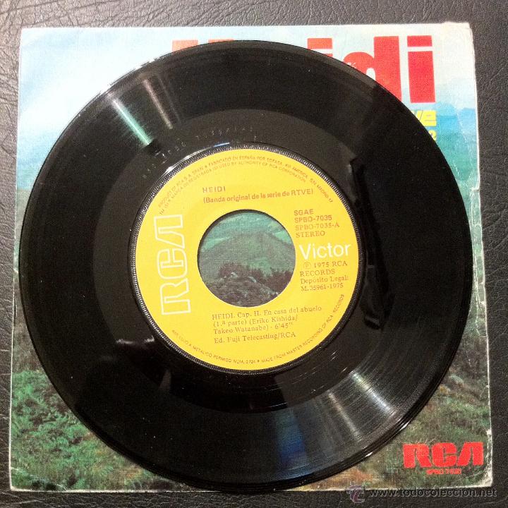 Discos de vinilo: SINGLE HEIDI - CAPITULO 2 - BANDA ORIGINAL DE LA SERIE DE RTVE - RCA 1975. - Foto 3