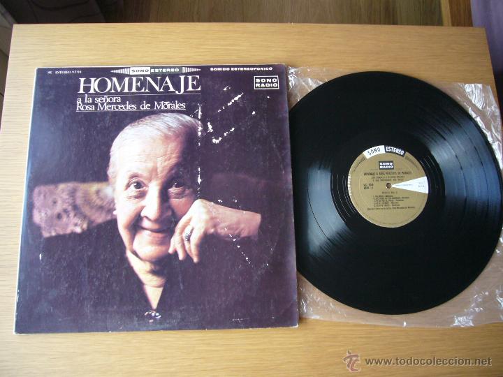 Vinyl records: HOMENAJE A LA SE&Ntilde;ORA ROSA MERCEDES DE MORALES 2 LPS SONO RADIO MANOLO AVALOS WARA LITO GONZALES