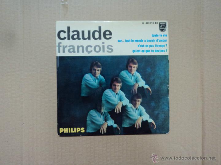 Discos de vinilo: Claude Fran&ccedil;ois - Toute la vie - Foto 1