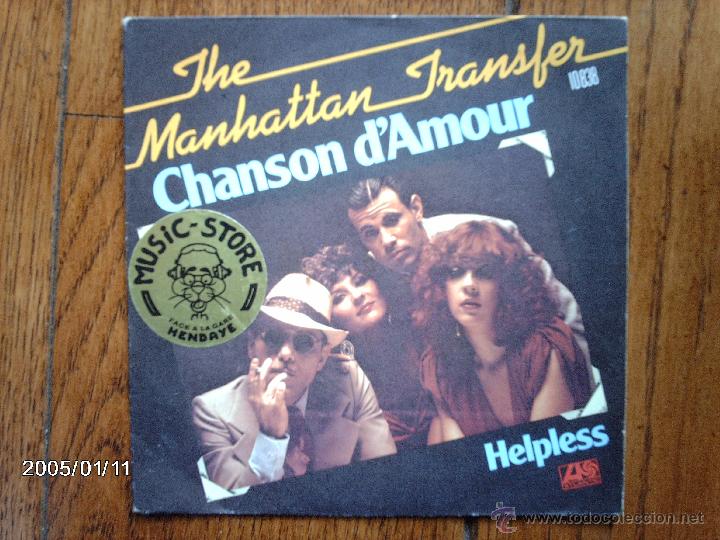 Discos de vinilo: the manhattan transfer  -  chanson d&acute;amour  (cantada en franc&eacute;s ) +  helpless - Foto 1