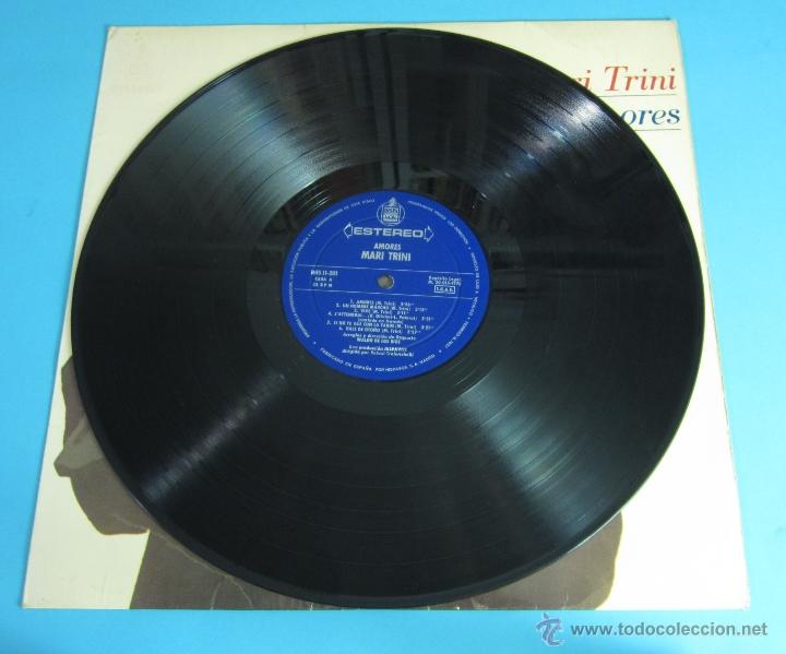 Discos de vinilo: MARI TRINI. AMORES. HISPAVOX. 1970 - Foto 3