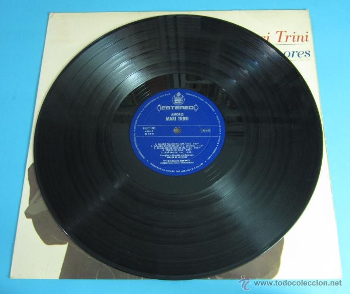 Discos de vinilo: MARI TRINI. AMORES. HISPAVOX. 1970 - Foto 4
