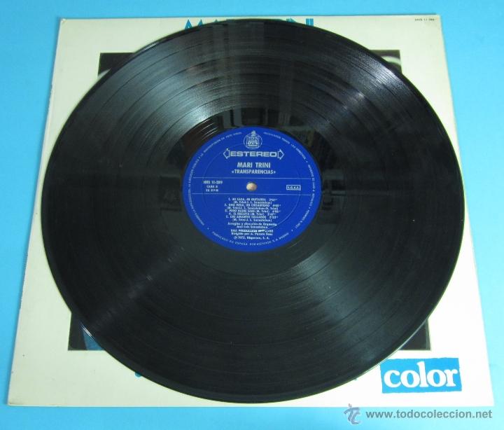 Discos de vinilo: MARI TRINI. TRANSPARIENCIAS. HISPAVOX. 1975 - Foto 4